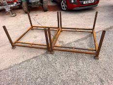 2 STACKING STILLAGES *** No Vat On Hammer - Auctio