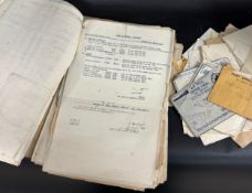 A collection of WWII related ephemera, correspondence and sweetheart letters, etc.