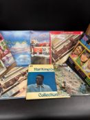 A collection of LP records, Country, Jim Reeves, two The Beatles complications, also some 78s, in
