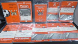 Twenty four Nottingham Forest FC football programmes played at the city ground from 1950, 60s and