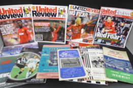 Football Memorabilia - Box of Newcastle United home and away programmes 1950s onwards, including