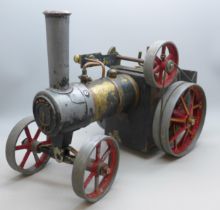 A Mamod TE1 live steam traction engine model