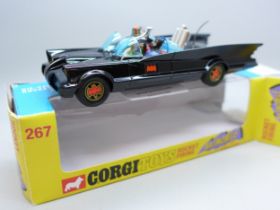 A Batman Corgi Toys 267 Batmobile in a reproduction box