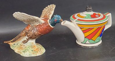 A Beswick pheasant model, impressed 849 to base, 15cm h (minor chip to wing) and a Past Times Art