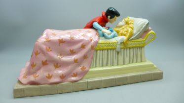 A Sleeping Beauty "Loves First Kiss" Royal Doulton No 650 of 1500, 20cm wide