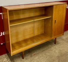 A teak bookcase