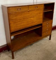 A teak highboard