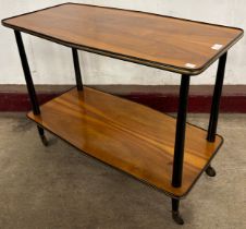 A walnut trolley