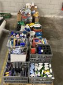 Three pallets of assorted household and garden related items.