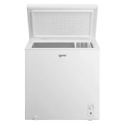 An Igenix IGCF0198W freestanding chest freezer, 198 litre, white (stock image).