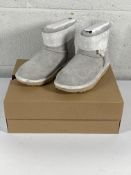 A pair of Ugg Mini Bailey Button 2 boots (UK 3).