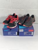 A pair of women's Asics Gel-sonoma 4 (UK 5.5) and a pair of women's Asics Gel-zone 6 (UK 6).