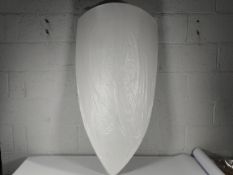 Pre-owned Deepeeka Wooden White Kite Shield with Mytholon LARP sword Hartmut.