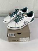 Three pairs of Lacoste Lerond 120 trainers (All UK 5).