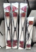Four as new trailer light boards - one 3ft and three 4ft with cable/plug.