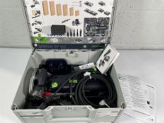An as new Festool 576415 DOMINO Joining Machine DF 500 Q-Plus GB 230v.