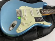 A boxed as new Fender Vintera Series II Limited Edition Roadworn Stratocaster, RW FB, Lake Placid Bl