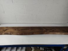 A Chill House flat floating shelf, 190cm x 20xm x 4cm (approximately), slightly damaged.