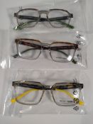 Three pairs of William Morris glasses frames to include Carnaby 1 c6515 - 53 - 19 - 145, Carnaby 2 c