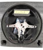 Four car steering wheels - fitment unknown, various styles.