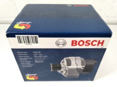 A remanufactured Bosch alternator, 14V 140A for possible Audi fitment - model unknown, sealed box. (