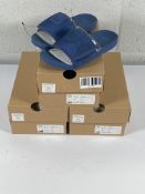 Three pairs of children's Ugg beach slide sandals (size 13).