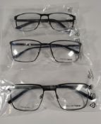 Three pairs of William Morris stainless Steel glasses frames to include 50333 - 5031 - 58 - 18 - 145