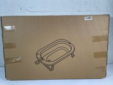 Six boxed as new foldable baby bathtubs with thermometers BH-18-0157, pink.