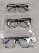 Three pairs of William Morris glasses frames to include LN50244 - C2 - 56 - 15 - 13, LN50244 - C3 -