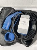 An as new Voldt Portable EV Charging Box (8-16A, EU Type 2 charging plug, Schuko power plug).