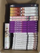 Twenty one as new and pre-owned manga/light novel books (over 18s only).