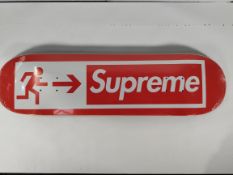 An as new Supreme Exit Skateboard Deck.