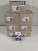Seven packs of as new Ring Automotive halogen headlamp 60/55w P43t H4 Carded Bulbs. Ten bulbs units