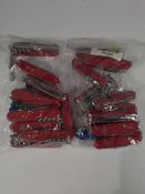 Twenty assorted pre-owned Victorinox Swiss army multitools (over 18s only).