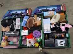 A quantity of new miscellaneous items to include soft toys, Funk Pop figures, drinking glasses and r