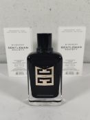 Two as new Givenchy Gentleman Society eau de parfum 100ml (tester bottles).