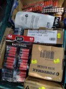A quantity of assorted AA / AAA batteries to include Duracell, Amazon, Energizer and related.