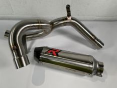 An as new Dominator Exhaust System HP3 Ducati Multistrada 1200 2010-2014.