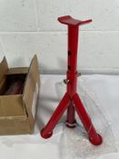 Six boxes of two as new unbranded Jack Stands.