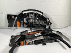Ten as new and pre-owned SKS mud guards to include Chromoplastic, Mommuter.