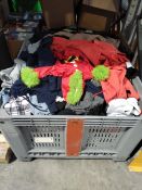 Assorted pre-owned clothing and related.