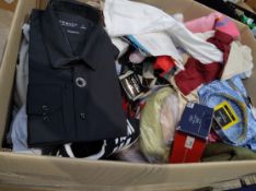 A quantity of as new clothing to include Lululemon, Boss, Crew.