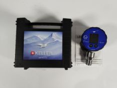 An as new Keller Leo-Record-Ei (ATEX), (300bar) with carry case (handle clip missing).