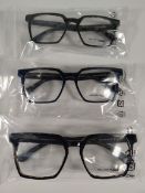 Three pairs of William Morris glasses frames to include Oxford 1 c9534 - 55 - 18 - 145, Oxford 1 c90