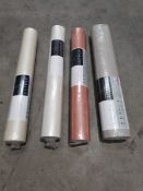 Approximately Sixty five rolls of Lutece wallpaper.