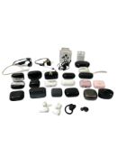 Assorted pre-owned wireless earphones including Shokz, Sony & Samsung.