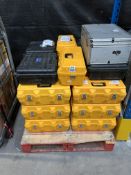 Pallet of pre-owned Fujikura fusion splicer cases & other cases (Sold as seen).