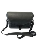 Pre-owned Grams28 172 Camera Sling Bag in Black Pebbled Leather.