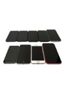 Assorted pre-owned Apple iPhones sold for parts only (All items iCloud account locked).