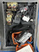 c.2000s Sony CCD-TR1100E Hi8 Handycam with 4 x batteries, PSU, remote, manual and bag with seven Fuj